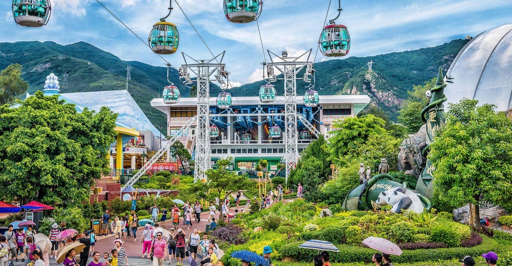 Достопримечательности Гонконга: парк развлечений Ocean Park